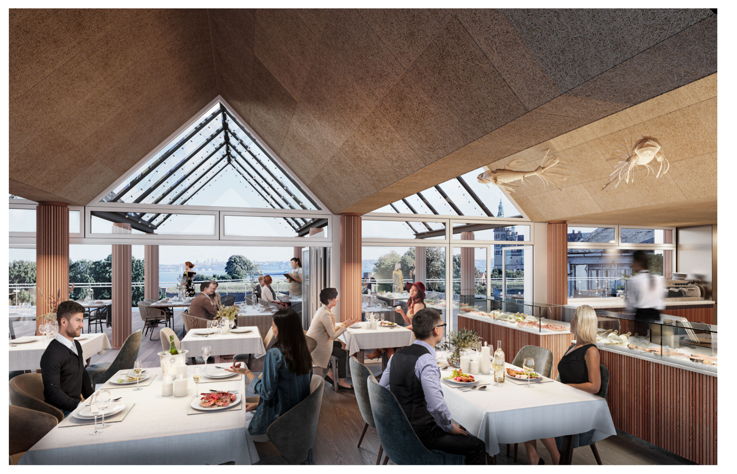 Kulturværftet - madmarked rooftop restaurant - Billede 2